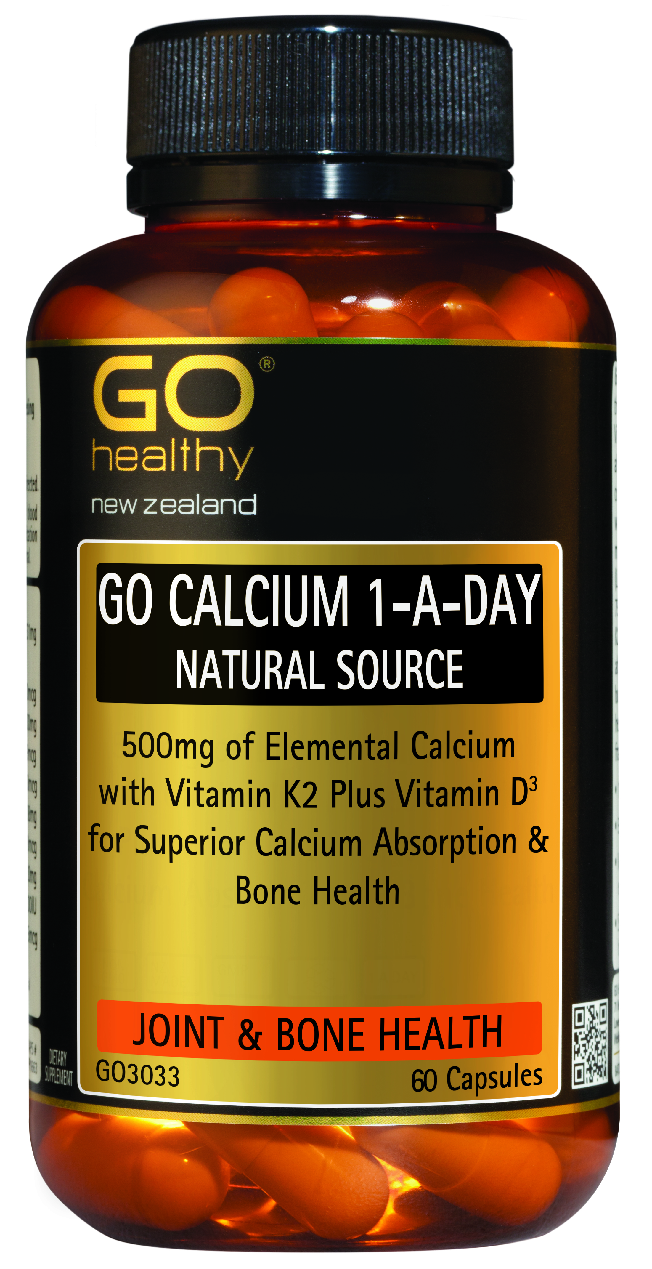 GO Healthy Calcium 1-A-Day 60 Capsules